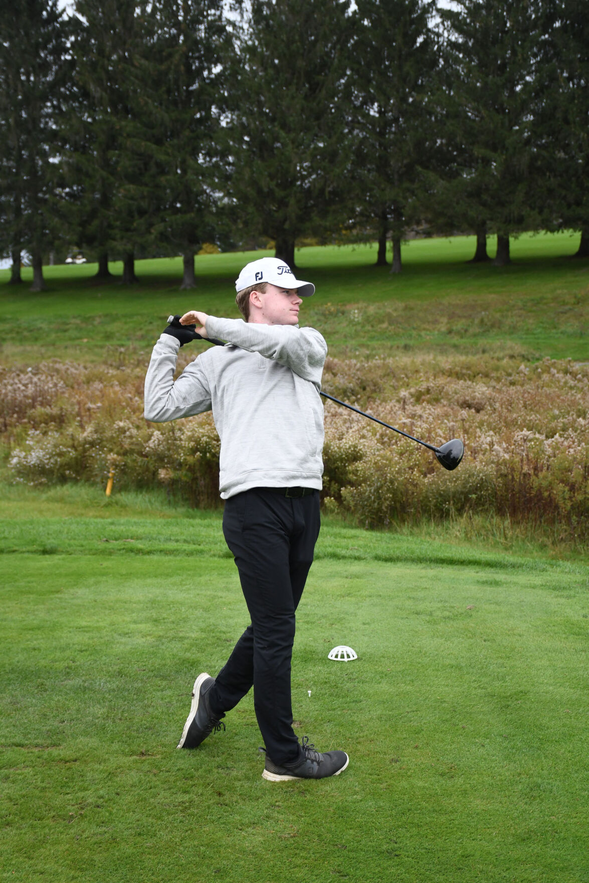 Pat McLaughlin golfs